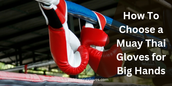 How To Choose a Muay Thai Gloves for Big Hands