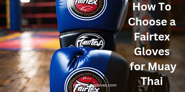 How To Choose a Fairtex Gloves for Muay Thai